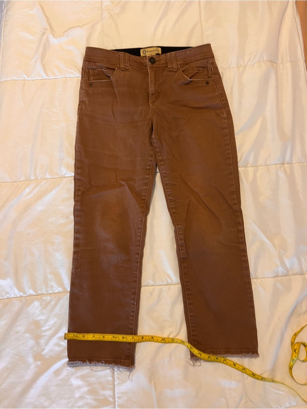Democracy women’s Brown cropped ankle jeans size 8 Ab solution - Picture 3 of 6